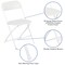 Flash Furniture White Canopy Tent, Folding Table and 4 Chair Set JJ-GZ10183Z-4LEL3-WHWH-GG - alternate 5